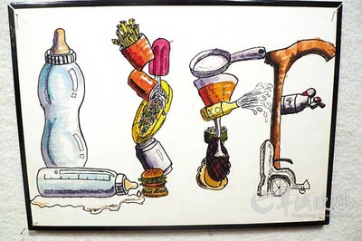 日用品手繪創(chuàng)意設(shè)計(jì),日用品繪畫造型