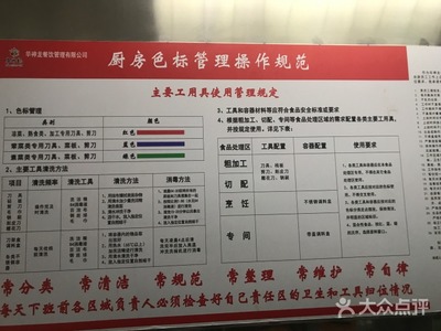 五色抹布使用標(biāo)準(zhǔn)、櫥柜尺寸標(biāo)準(zhǔn)說明